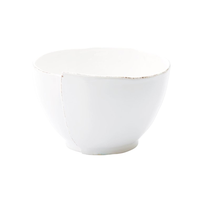 Lastra White Deep Serving Bowl - White