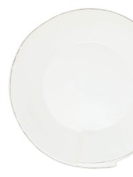 Lastra White Large Shallow Serving Bowl