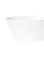 Lastra White Large Stacking Serving Bowl - White