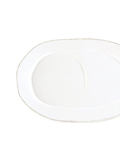 Vietri Lastra White Oval Tray product