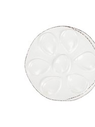 Lastra White Oyster Plate
