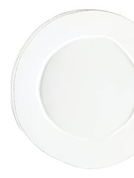 Lastra White Round Platter - White
