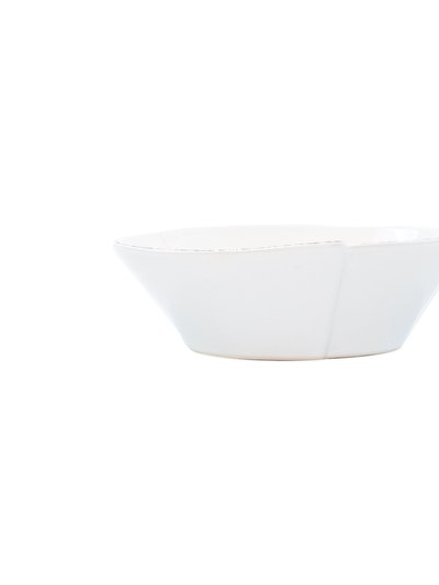 Vietri Lastra White Small Oval Bowl product