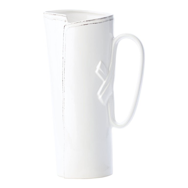 Lastra White Tavern Pitcher - White