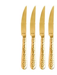 Martellato Steak Knife - Set Of 4 - Gold