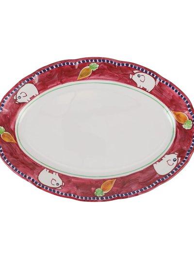 Vietri Melamine Campagna Porco Oval Platter product