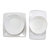 Melamine Lastra White 4-Piece Serveware Set - White