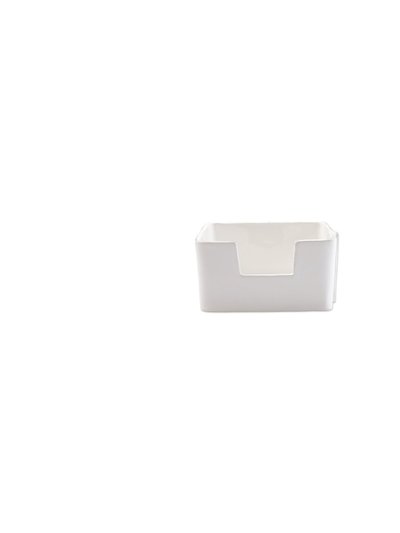 Vietri Melamine Lastra White Cocktail Napkin Holder product