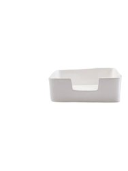 Melamine Lastra White Dinner Napkin Holder