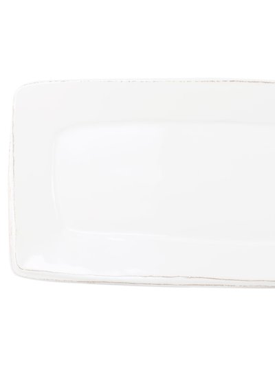 Vietri Melamine Lastra White Rectangular Platter product