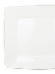 Melamine Lastra White Square Platter - White