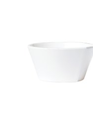Melamine Lastra White Stacking Cereal Bowl - White