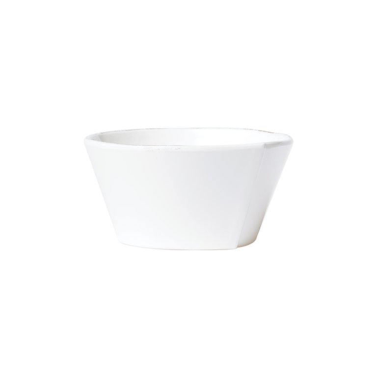 Melamine Lastra White Stacking Cereal Bowl - White