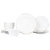 Melamine Lastra White Twelve-Piece Place Setting