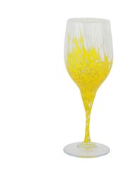 Nuvola White And Yellow Wine Glass