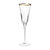 Optical Gold Champagne Glass - Gold