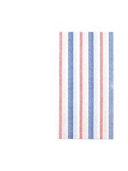 Papersoft Napkins Americana Stripe Guest Towels - White