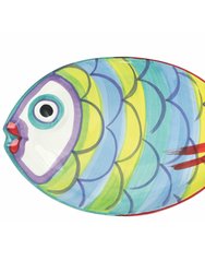 Pesci Colorati Figural Fish Platter - Handpainted