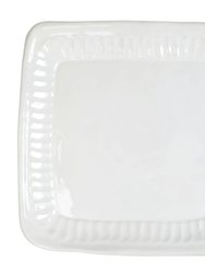 Pietra Serena Square Platter - White