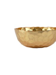 Rufolo Glass Honeycomb Small Bowl - Gold