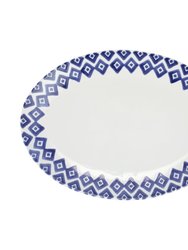 Santorini Diamond Oval Platter