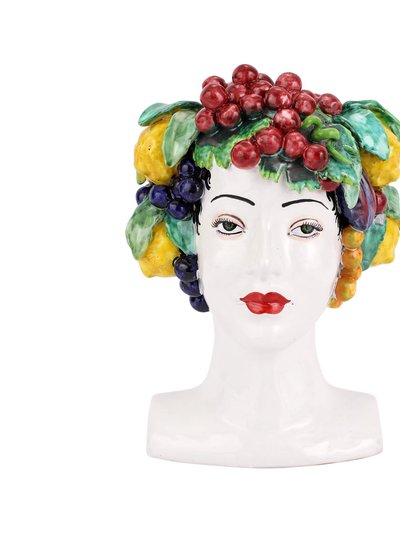 Vietri Sicilian Heads Assorted Fruit Head product
