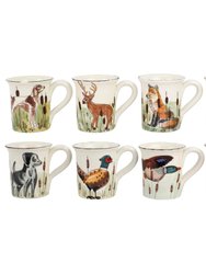Wildlife Assorted Mugs - Set Of 8