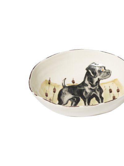 Vietri Wildlife Black Hunting Dog Pasta Bowl product