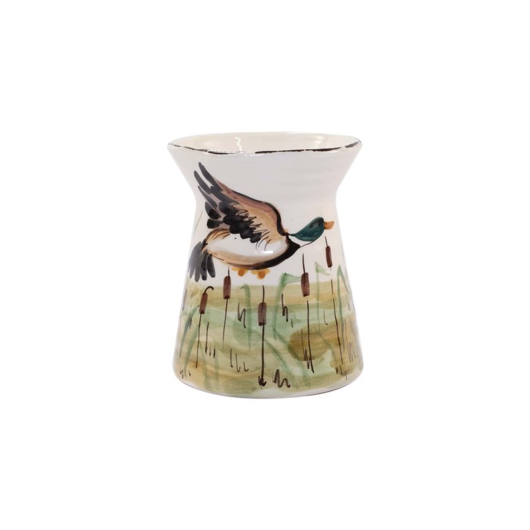 Wildlife Mallard Utensil Holder - Handpainted