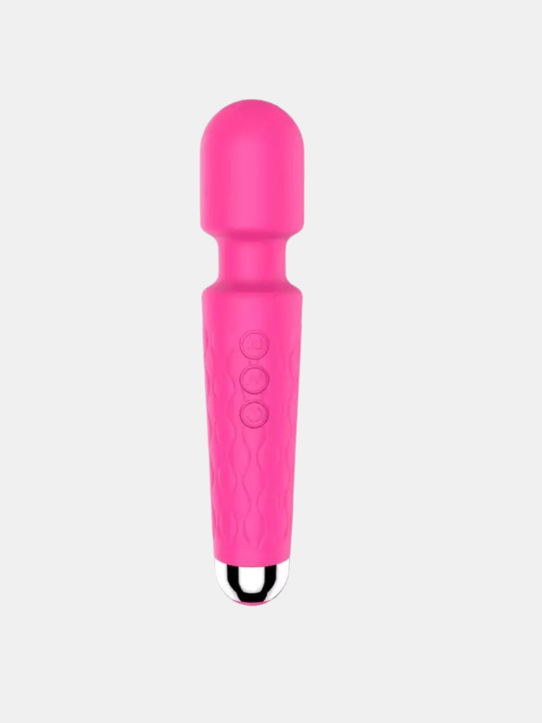 20 Speed Waterproof Wand Vibrator Women Sex Toy Wand Massage Clitoris Dildo Vibrator - Pink