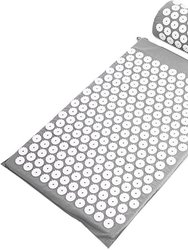 Acupuncture Mattress Mat Back Pain Relief and Neck Pain Relief - Gray