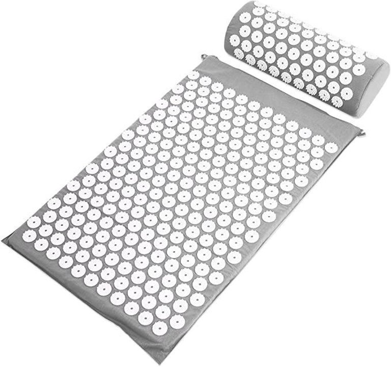 Acupuncture Mattress Mat Back Pain Relief and Neck Pain Relief - Gray