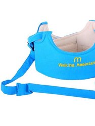 Adjustable Baby Walking Harness Learn To Walk, Friendly Kids Walker Helper, Toddler Infant Walker Harness Assistant Belt - Blue