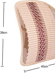 "Adjustable Back Support Cushion, Mesh Car Back Support For Car Home Office Chair Air Flow, Mesh Back Support Rest Support Cushion, Beige "