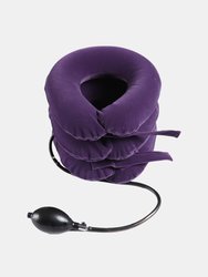 Adjustable Neck Traction Device For Instant Neck Pain Relief - Purple