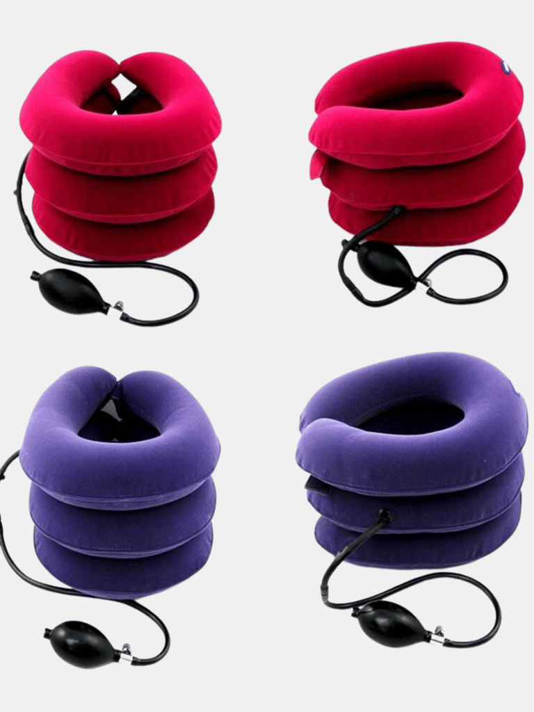 Cervical Neck Traction Device for Instant Neck Pain Relief - Inflatable &  Adjustable Neck Stretcher Neck Support Brace, Best Neck Traction Pillow for