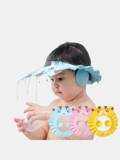 Vigor Adjustable Shower Cap For Kids With Ear Protection - Bulk 3 Sets product
