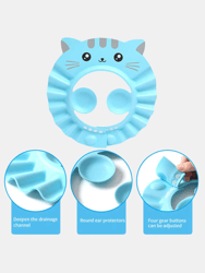 Adjustable Shower Cap For Kids With Ear Protection - Bulk 3 Sets