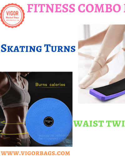 Vigor Aerobic Waist Twisting Foot Disc And Ballet Gymnastics Figure Skating Combo Pack product