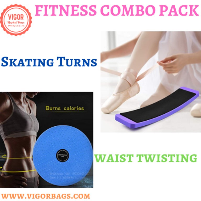 Aerobic Waist Twisting Foot Disc And Ballet Gymnastics Figure Skating Combo Pack