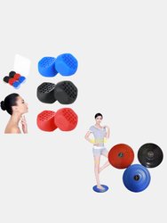 Aerobic Waist Twisting Foot Disc & Jaw Exerciser For Men Women Pack