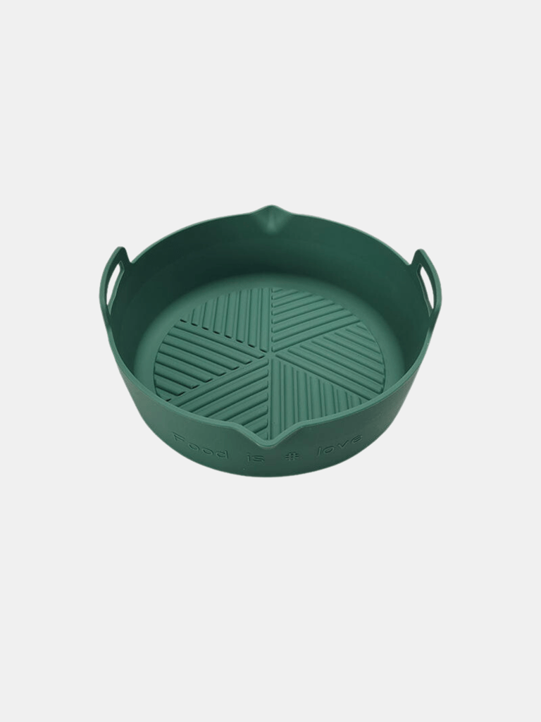 Air Fryer Oven Baking Tray Extra thickness With Ear Loops - Green