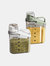 Airtight Food Storage Container, Grain Transparent Tank Cereal Dispenser For Rice Flour, Food & Liquid Storage - Bulk 3 Sets