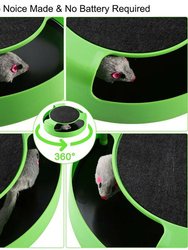 All Cats Interactive Cat Tunnel Toy Moving Mouse Rotating Smart Toys for Cat - Bulk 3 Sets