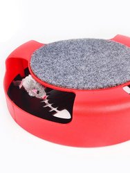 All Cats Interactive Cat Tunnel Toy Moving Mouse Rotating Smart Toys For Cat
