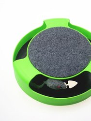 All Cats Interactive Cat Tunnel Toy Moving Mouse Rotating Smart Toys For Cat - Green