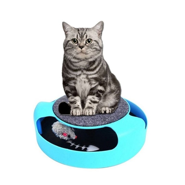 All Cats Interactive Cat Tunnel Toy Moving Mouse Rotating Smart Toys For Cat