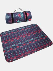 Authentic Store Outdoor Camping Mat Fashion Nation Style Printed Thickened Portable Moisture-Proof Mat - Bulk 3 Sets