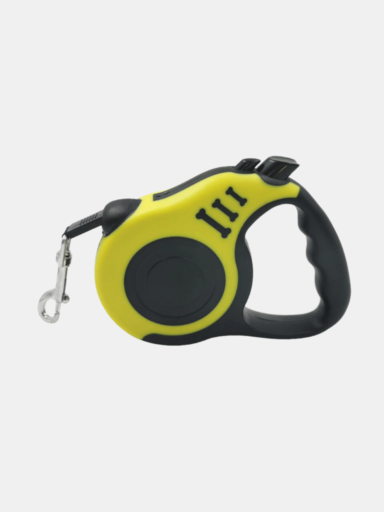 Automatic Telescopic Tractor Retractable Dog Leash, Pet Rope - Yellow