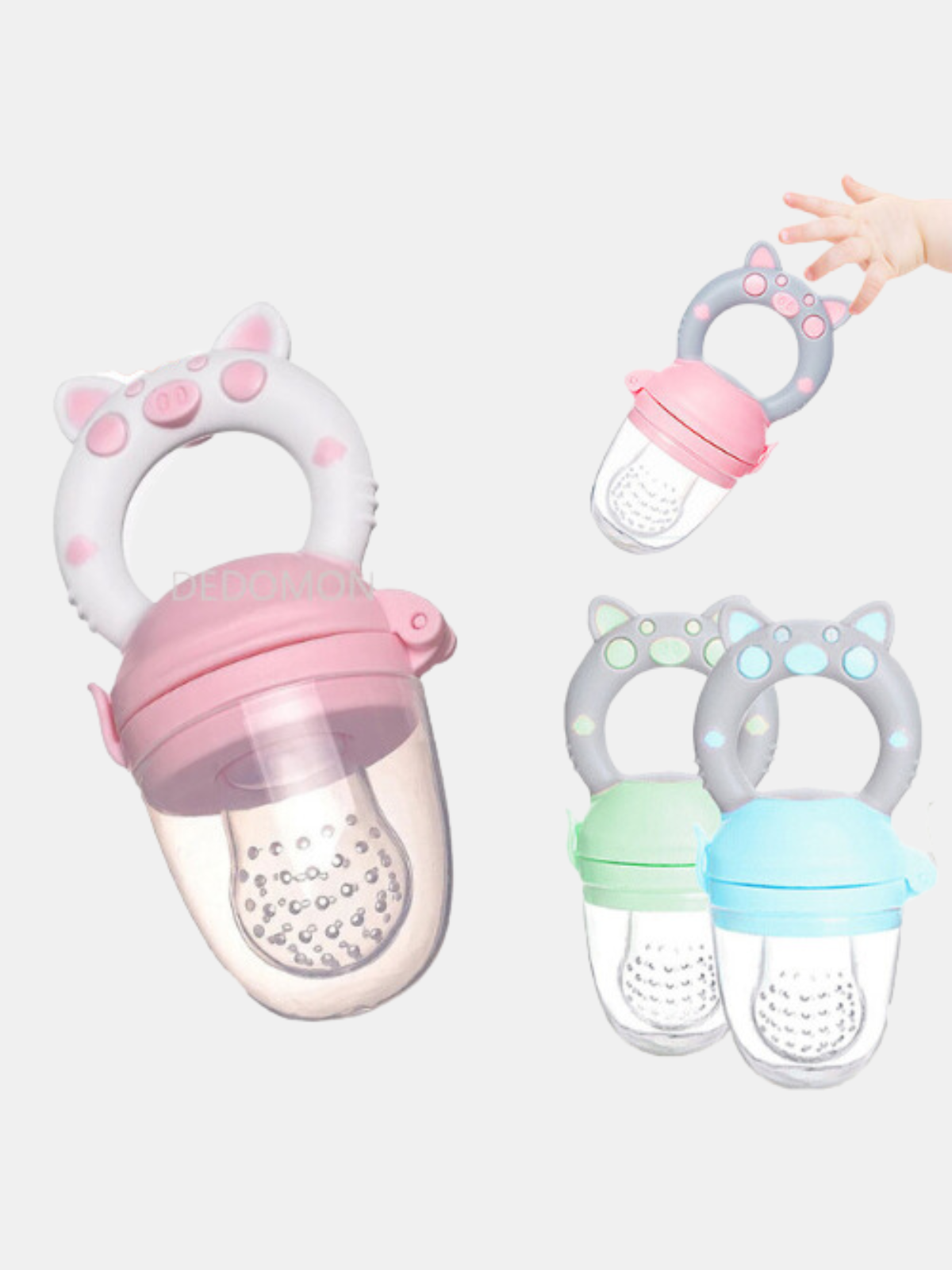 Baby Silicone Nipple Feeder Utensils Fruit And Vegetable Food Supplement  Teether Infant Solid Feeding Food Pacifier Soother